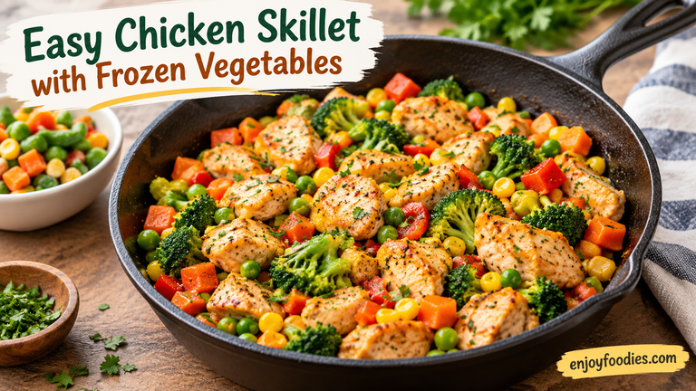 Easy Chicken Skillet with Frozen Vegetables