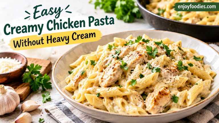 Easy Creamy Chicken Pasta Without Heavy Cream