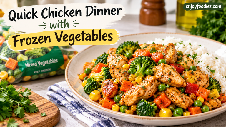 Quick Chicken Dinner with Frozen Vegetables